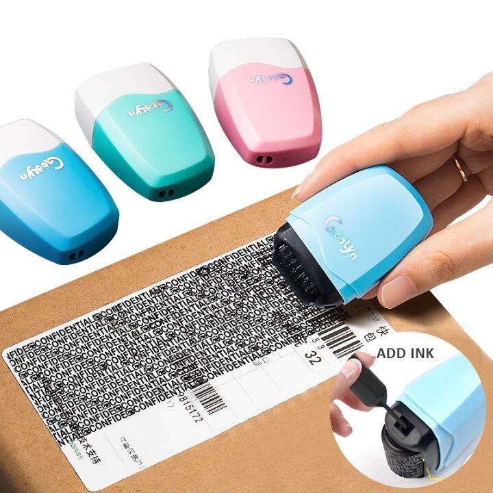 Security Stamp Identity Privacy Protection Roller Stamp Portable ...