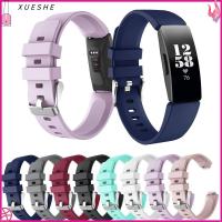 XUESHE 8สี สายรัดข้อมือนาฬิกา ซิลิโคนทำจากซิลิโคน อะไหล่สำหรับเปลี่ยน สายรัดนาฬิกา สมาร์ทสมาร์ทโฟน สายนาฬิกาข้อมือสาย สายรัดข้อมือ สำหรับ R Fitbit Inspire HR/Inspire 2/Ace 2/3. อุปกรณ์เสริมสายรัดข้อมือ