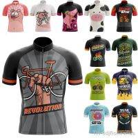 【hot】◄✎✖  bicycle revolution short sleeve jersey mens pro team customize mtb bike clothes summer breathable tops