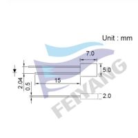 100pcs LED Rectangle 2X5X7mm Diode Yellow Green Diffused 20mA 2V DIP Square LED Light Emitting Diode Lamp 257 Through Hole Bulb Electrical Circuitry P