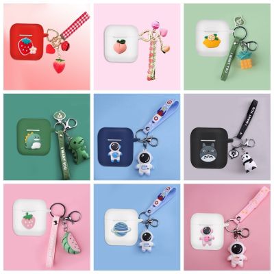 Cartoon  Cases for Baseus W04 / W04 Pro Case Cute Animal Silicone Bluetooth Earphones Cover Case Fundas Wireless Earbud Cases