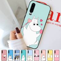 M-Moomins Cartoon Cute Hippopotamus Phone Case for Huawei P30 40 20 10 8 9 lite pro plus Psmart2019 Electrical Safety