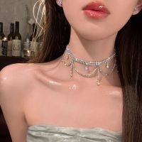 Vivienne Westwood NGBB Gorgeous debut! Water drop zircon necklace for women light luxury niche design and high-end 2023 new clavicle chain