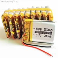 10 PCS 3.7V 200mAh 502025 Lithium Polymer LiPo Rechargeable Battery For Mp3 Camera Bluetooth GPS PSP Mobile 5x20x25mm [ Hot sell ] mzpa12