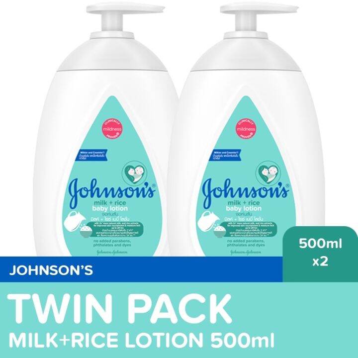 Johnson's Milk Rice Lotion 500ml x 2 Lazada PH