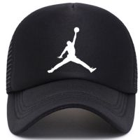 【KFAS Clothing Store】 คุณภาพสูงแอร์จอร์แดนตาข่ายหมวกแบบตาข่าย JUMPMAN หมวกเบสบอลเบสบอล