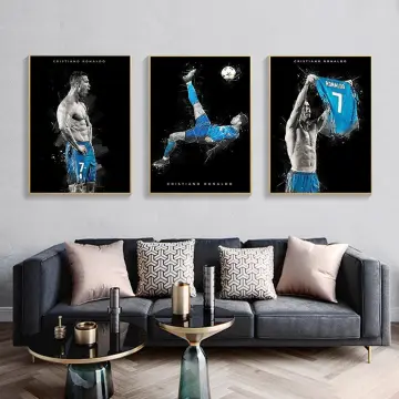 Football Sports Decor Superstar Quote Poster CR7 Inspirational Canvas Wall  Art