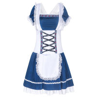 เสื้อผ้า Oktoberfest เยอรมันใหม่ เครื่องแบบชุดเบียร์ผู้หญิงมิวนิก cosplay ชุดการแสดงบนเวที