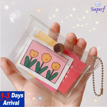 Clear plastic outlet coin purse