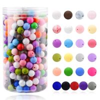 500Piece 12Mm Silicone Beads Bulk Round Silicone Beads for Keychain Making Kit Necklace Making