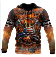 3D HOODIE-  XZX180305   Customize Name Firefighter 3D Hoodie 31