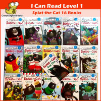 (In Stock) พร้อมส่ง เซตหนังสือนิทานภาษาอังกฤษ  I Can Read ! Splat The Cat  16 เล่ม