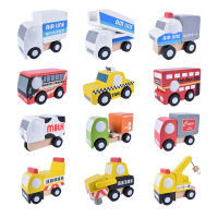 12 Pcs Assembly Wooden Disassembly Cartoon Car Kids Child Toys Mini Car Model Vehicle Set Classic Construction Set