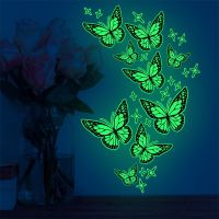 ™ Glow In The Dark Butterfly Child Room Wall Sticker Decor Luminous Phosphorescent Stars Stickers Baby Kid Bedroom Home Decorative