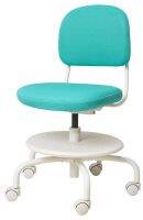 VIMUND Childrens desk chair, turquoise (วีมุนด์ เก้าอี้เด็ก, สีเทอร์ควอยซ์)