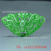 1pc Natural A Green Jade butterfly Pendants DIY Bracelet Bangle Jadeite Jewellery Fashion Accessories Amulet Gifts Women Men