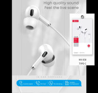 ไทป์ซี Type-C in ear DPrui-MX838 HD music Type C Headphones in Ear Earphones Earbuds with Mic and Volume Control