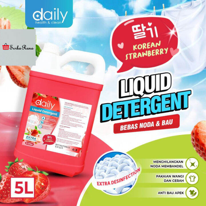 Detergent Aroma Korean Strawberry 5 Liter/daily Lazada Indonesia