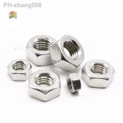 5Pcs 304 Stainless Steel US Standard American Form Hex Nut UNC Hexagon Nuts 1/2 1/4 3/4 3/8 5/16 5/8 7/16 4 6 8 10 12