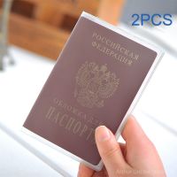 2pcs Travel Waterproof Dirt Passport Holder Cover Wallet Transparent PVC ID Card Holders Business Credit Card Holder Case Pouch Card Holders