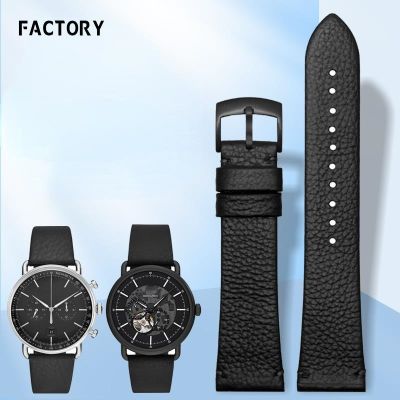 ◊✙❉ สายนาฬิกาสำหรับ Armani Black Warrior นาฬิกา Ar60028 Ar11143 Ar11011 สายนาฬิกาหนังแท้อุปกรณ์เสริม 22 มม.
