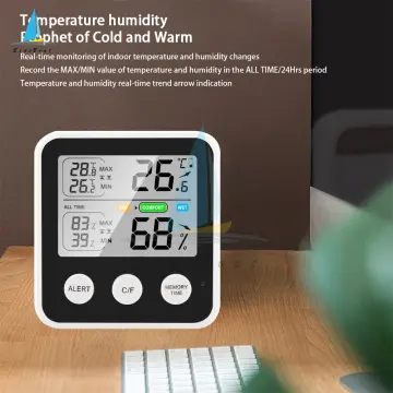 LCD Digital Temperature Baby Room Humidity Meter Air Comfort Indicator