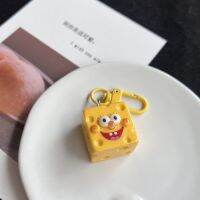 SERAINA Spongebob พวงกุญแจสพันชบ็อบสแควร์แพนท์สายโซ่เคสโทรศัพท์มือถือรูปดาวแพทริกสีเหลืองพวงกุญแจห้อยกระเป๋าพวงกุญแจรูปดาวของขวัญสำหรับเด็ก