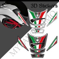 สติกเกอร์3D รถจักรยานยนต์สำหรับ Ducati MULTISTRADA 1260 S 1260 S Decals แผ่นที่จับถังน้ำมันเชื้อเพลิงก๊าซชุดสนับเข่า