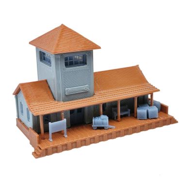 Outland Models Railroad Scenery Small Rural Train Station/Depot 1:87 HO Scale