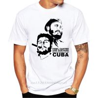 2020 Men New Fashion Che Guevara and Fidel Castro Printed T-shirt Short Sleeve Casual Tee Shirts Cool Design Tops