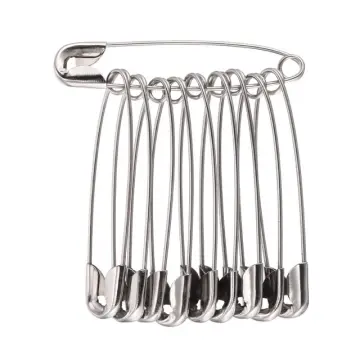 5pcs Large Size Stainless Steel Colored Safety Pins, Baby Diaper