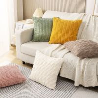 【hot】ஐ Corduroy Cushion Cover Soft Fluffy Luxury for Sofa Room 45x45 30x50