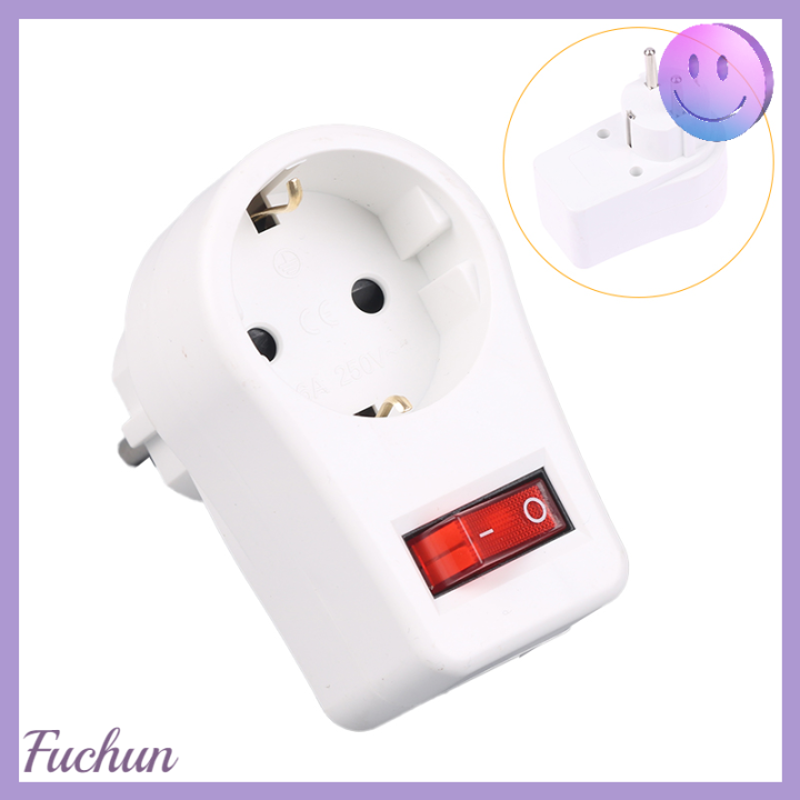 fuchun-1ชิ้นตัวแปลงปลั๊กต่อจ่ายไฟหลอดไฟ16a-250v