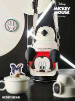 BeddyBearXMickey Mouse กระติกน้ำสูญญากาศสแตนเลส เก็บอุณหภูมิ ร้อน/เย็น 3in1 พร้อมกระเป๋าสะพาย และกระเป๋าเล็ก รุ่น BB006PLMM-008MC ขนาด 630 ml.