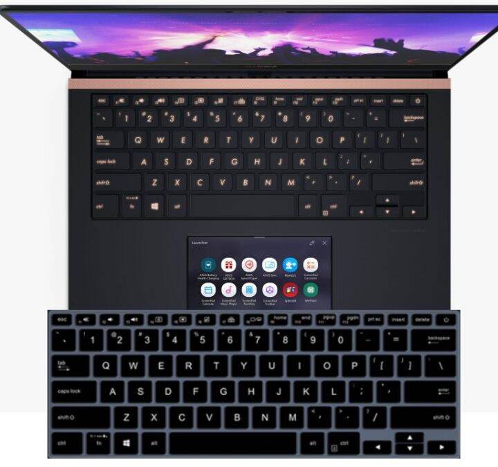 yingke-โน้ตบุ๊คตักซิลิโคนป้องกันแผ่นครอบแป้นพิมพ์สำหรับ-zenbook-pro-14-ux480-ux480f-ux480fd-ux-480-fd-14นิ้ว