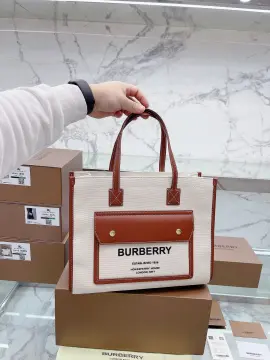 Pu Leather Plain Burberry Handbags