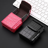 Crocodile Design Thick Ciggarette Case Waterproof Container 20 Pieces Cegarette Box Leather Sleeve Can Hold Lighter