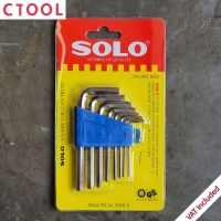 ชุดประแจหกเหลี่ยม 901-8 8ตัวชุด แบบมิล หกเหลี่ยมชุด Solo ของแท้ - Authentic Eight Pieces Hexagon Key Wrench Set - ซีทูล Ctool