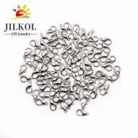 50pclot 6Color Zinc Alloy Lobster Claw Clasps for Jewelry Necklaces Bracelet Making, Nickel Free Size 10MM 12MM 14MM