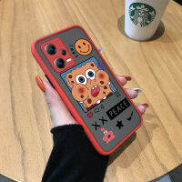 เคสโทรศัพท์พร้อมใช้งานสำหรับ Xiaomi Redmi Note 12 5G Xiaomi Poco X5 5G เคสฟองน้ำสี่เหลี่ยมการ์ตูนน่ารักนิ่มรูปสัตว์น่ารักมีน้ำค้างแข็งโปร่งใสขอบแข็งเด็กหญิงเด็กชายเคสป้องกันกล้องคลุมทั้งหมดกันกระแทก