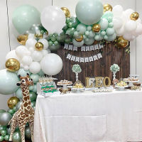 New Metallic Green Happy Birthday Supplies Anniversary Party Wedding Single Baby Shower Decoration Latex Balloon Suit