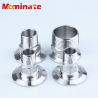 1/2 3/4 1 1-1/4 11/2 2 Stainless Steel SS304 Tri Clamp Sanitary Hexagon Male Threaded Ferrule Pipe Fitting fit DN15 DN20