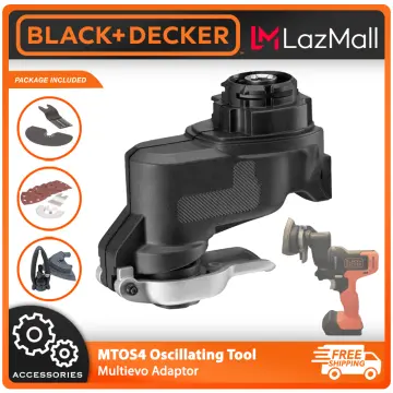 Black & Decker EVO185 Multi Tool with 3 Head Attachments 