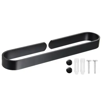 Aluminum+Wood Towel Ring, Hand Towel Holder for Bathroom, Towel