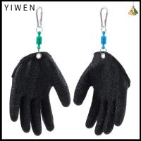 YIWEN ซ้าย/ขวา จับปลาปลา นักตกปลามืออาชีพ ป้องกันมือป้องกัน จากการเจาะรอยถลอก ถุงมือสำหรับตกปลา กันลื่น