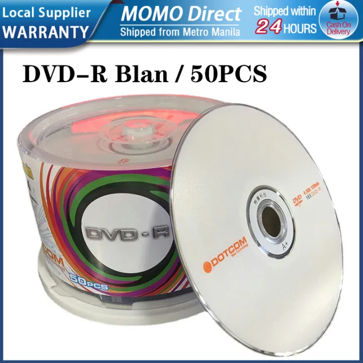 50pcs/box Blank DVDR Disc DVD Burning Disc Lazada PH