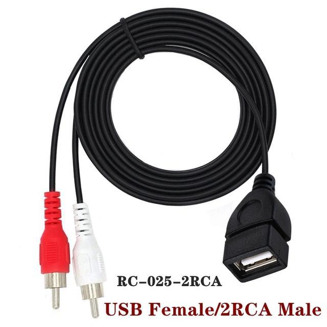 chaunceybi-1pc-usb-male-plug-to-3-female-audio-converter-video-a-v-cable-tv-television-wire-cord