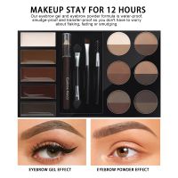 Handaiyan Eyebrow Cream Eyebrow Pencil Eyebrow Powder Box Set Waterproof And Not Easy To Smudge With Brush And Eyebrow Card