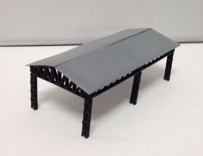 Outland Models Large Open Shed for Station / Factory Z Scale Train Railroad