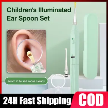 Baby Ear Wax Cleaner LED Light Ear Cleaning Earpick Earwax Remover Luminous  Ear Curette Light Spoon Health Care Tool For Kids 